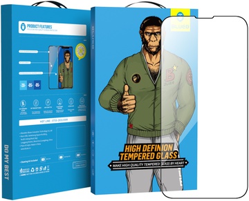 Blueo 2.5D Silk Full Cover HD Glass for iPhone 14/13/13 Pro