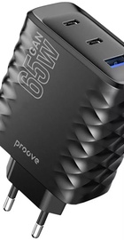 Proove Speed Surge Gan 65W (USB + 2x Type-C) Black