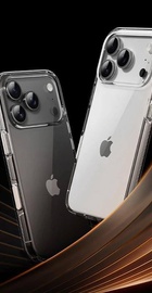 Rock Crystal Series case for iPhone 17 Pro Transparent
