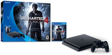 Sony PlayStation 4 500GB Slim (PS4 Slim) + Uncharted 4
