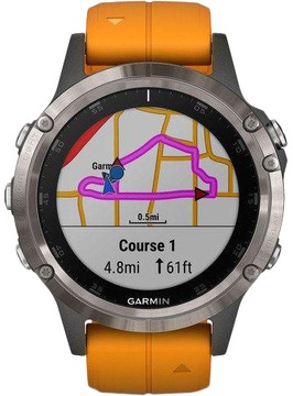 Garmin Fenix 5 Plus Sapphire Orange (010-01988-05)