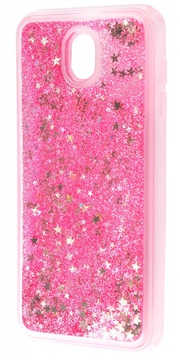 Simple Case Silicone Water Sequins for Samsung Galaxy J7 2017 Pink