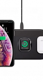 Baseus Smart 3-in-1 для Apple iPhone/Watch/AirPods Black (WX3IN1-C01)
