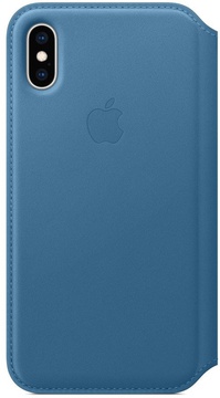 Apple iPhone XS Leather Folio - Cape Cod Blue (MRX02)