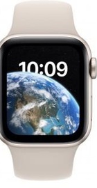 Apple Watch SE 2 GPS 40mm Starlight Aluminum Case with Starlight Sport Band (MNJP3)