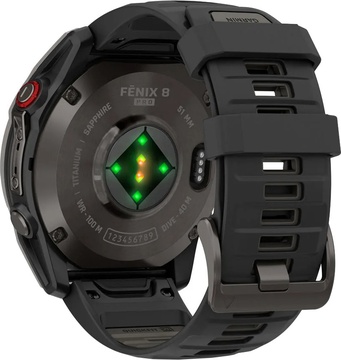 Garmin Fenix 8 Pro 51 mm AMOLED Carbon Gray DLC Titanium with Black/Pebble Gray (010-03199-00/01)