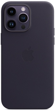 Apple iPhone 14 Pro Max Leather Case with Magsafe Ink (high copy)