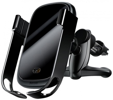 Baseus Rock-solid Electric Holder Wireless charger Black (WXHW01-01)