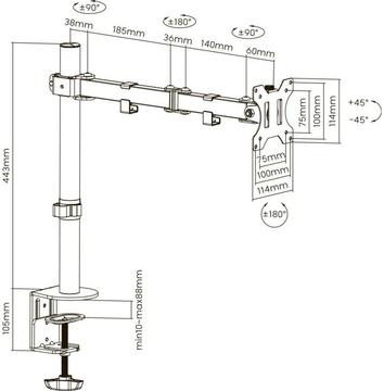 Brateck LDT12-C012N