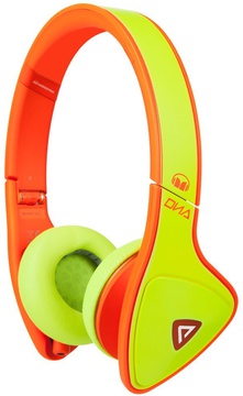 Monster DNA Neon On-Ear Yellow on Neon Orange