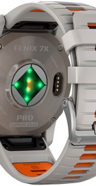 Garmin Fenix 7X Pro Sapphire Solar Titanium w. Fog Gray/Ember O. Band (010-02778-14/15)
