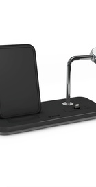 Zens Stand + Dock + Watch Aluminium Wireless Charger 10W Black (ZEDC07B/00)
