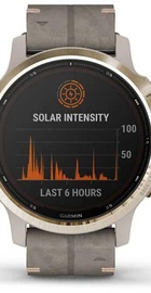 Garmin Fenix 6S Pro Solar Edition Light gold with shale grey suede band (010-02409-26)