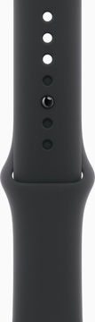 Apple Watch Series 10 GPS + Cellular 46mm Slate Titanium Case With Black Sport Band - M/L (MWYE3)