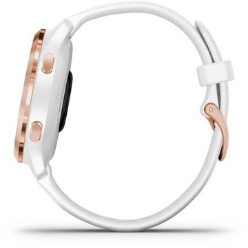 Garmin Venu 2S Rose Gold Bezel with White Case and Silicone Band (010-02429-13)