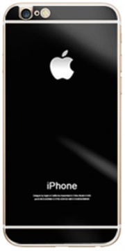 Simple Case Premium Mirror Tempered Glass Black for iPhone 6
