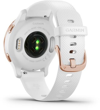 Garmin Venu 2S Rose Gold Bezel with White Case and Silicone Band (010-02429-13)