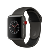 Apple Watch Edition 38mm Series 3 GPS + Cellular Gray Ceramic Case with Gray/Black Sport Band (MQK02)