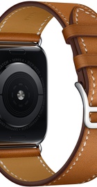 Apple Watch Hermes Series 4 GPS + Cellular 44mm Stainless Steel Case with Fauve Barenia Leather Single Tour (MU6V2)