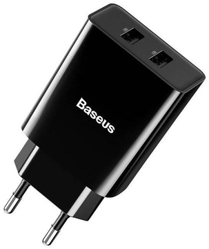 Baseus Speed Mini Dual U Charger 10.5W Black (CCFS-R01)