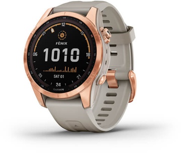 Garmin Fenix 7S Solar Rose Gold with Light Sand Band (010-02539-10/11)