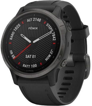 Garmin Fenix 6S Carbon Gray DLC with Black Band (010-02159-25)