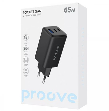 Proove Pocket GaN 65W (2Type-C + USB)