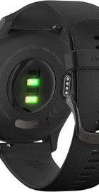 Garmin Vivomove 3 Slate Stainless Steel Bezel w. Black and Silicone B. (010-02239-01)