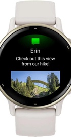Garmin vivoactive 5 Cream Gold Aluminum Bezel with Ivory Case and Silicone Band (010-02862-11)