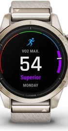Garmin Epix Pro Gen 2 Sapphire 42mm Soft Gold w. Cream H. Nylon Band (010-02802-20)