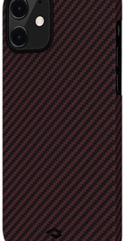 Pitaka MagEZ Case Twill for iPhone 12 mini Black/Red (KI1203)