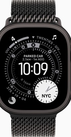 Apple Watch Ultra 3 GPS + Cellular 49mm Black Tit. Case w. Black Tit. Milanese Loop - Medium (MF1Q4)