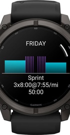 Garmin Fenix 9 51mm Carbon Gray DLC Titanium with Black Silicone Band (010-04763-10/11)