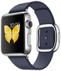 Apple Watch 38mm Series 2 Stainless Steel Case with Midnight Blue Modern Buckle Large (MNPA2)
