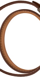 Apple Watch Hermes 38mm Series 2 Stainless Steel Case with Etoupe Swift Leather Double Tour (MNQ52)