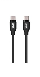 2E USB-C to USB-C Glow 60W 1m Black (2E-CCCC-BL)