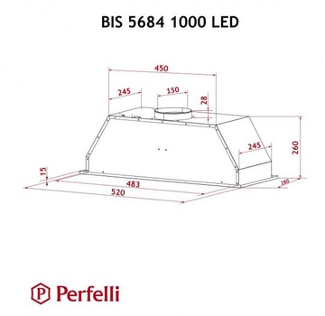 Perfelli BIS 5684 BL 1000 LED