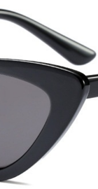 SOLO TU Trend Cat Eye Women Glasses (SH991-C1) (Black Frame/Grey Lenses)