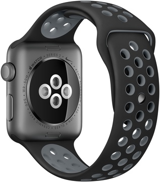 Apple Watch Nike+ 42mm Series 2 Space Gray Aluminum Case with Black/Cool Gray Nike Sport Band (MNYY2)