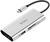 WIWU Adapter Apollo A731TH USB-C to micro SD+SD+3xUSB3.0+USB-C+HDMI HUB Silver