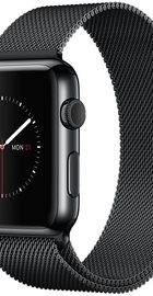 Apple Watch 42mm Space Black Stainless Steel Case with Space Black Milanese Loop (MMG22)
