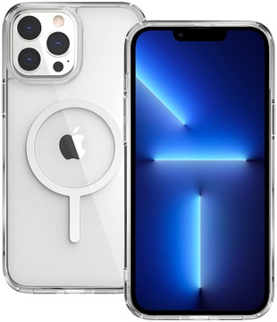 SwitchEasy CRUSH AirBarrier Shockproof Clear Case with MagSafe for iPhone 14 Pro Max 6.7"
