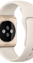 Apple Watch Sport 38mm Gold Aluminum Case Antique White Sport Band (MLCJ2) CPO