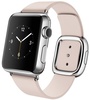 Apple Watch 38mm Stainless Steel Case with Soft Pink Modern Buckle (MJ372)