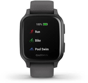 Garmin Venu SQ Slate with Gray Band (010-02427-10)