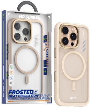 Blueo Frosted HEAT DISSIPATION Case for iPhone 16 Pro Max with MagSafe Gold