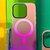 WAVE Matte Gradient Colors with MagSafe iPhone 15 Pro Green-Blue