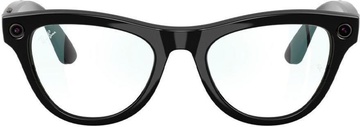 Ray-Ban Meta Skyler Standard - Shiny Black / Clear (RW4010 601/SB 52-20)