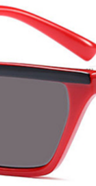 HBK Sexy Cat Eye Sunglasses (c6 red frame/grey lenses)