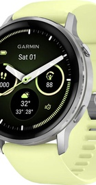 Garmin Venu 4 45 mm Silver with Citron Silicone Band (010-03014-02)